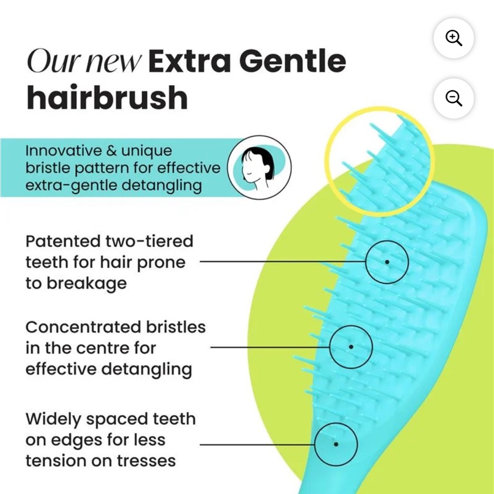 Tangle Teezer Detangling Hairbrush Extra Gentle in Turquoise - Picture 12 of 13